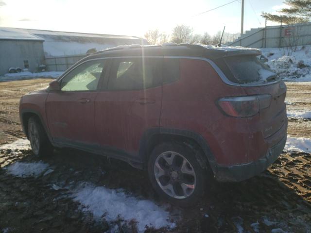 3C4NJDCBXKT638365 - 2019 JEEP COMPASS LIMITED RED photo 2