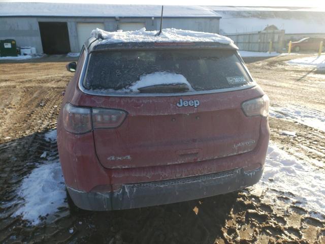 3C4NJDCBXKT638365 - 2019 JEEP COMPASS LIMITED RED photo 6