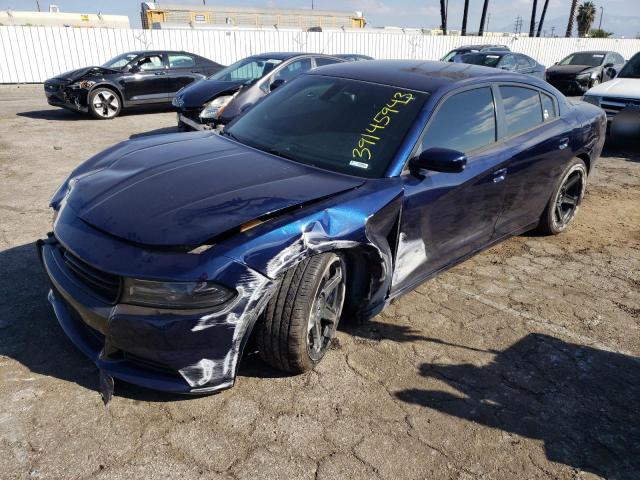 2C3CDXHG9FH798812 - 2015 DODGE CHARGER SXT BLUE photo 1