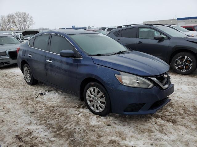 3N1AB7AP7HY293421 - 2017 NISSAN SENTRA S BLUE photo 4