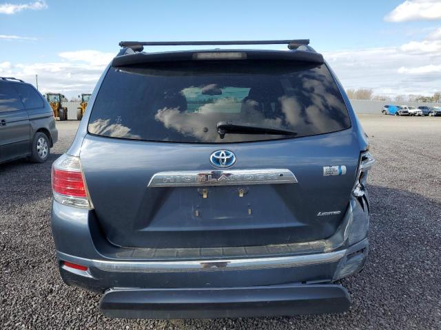 JTEDC3EHXB2001765 - 2011 TOYOTA HIGHLANDER HYBRID LIMITED BLUE photo 6