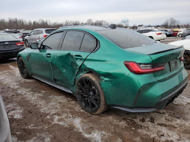 WBS43AY01NFL80062 - 2022 BMW M3 COMPETITION მწვანე ფოტო 2
