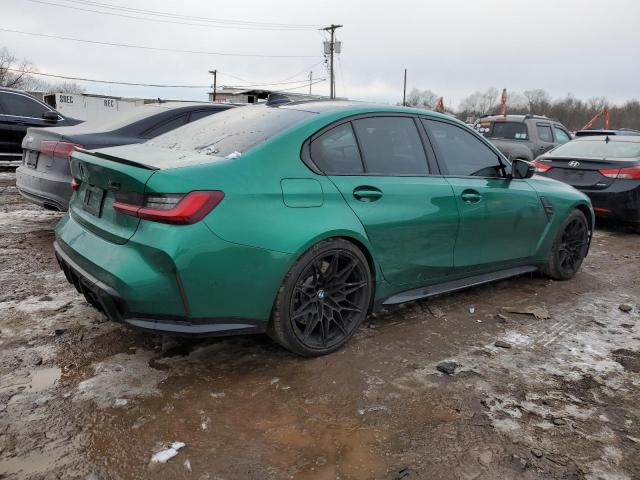 WBS43AY01NFL80062 - 2022 BMW M3 COMPETITION მწვანე ფოტო 3