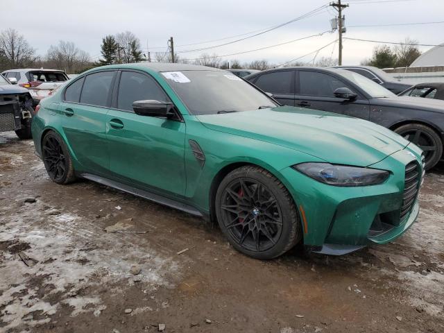 WBS43AY01NFL80062 - 2022 BMW M3 COMPETITION მწვანე ფოტო 4