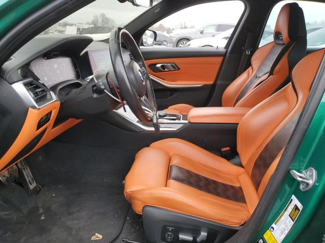 WBS43AY01NFL80062 - 2022 BMW M3 COMPETITION მწვანე ფოტო 7