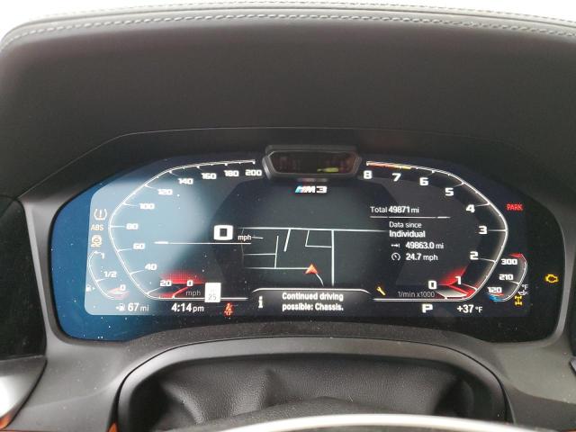 WBS43AY01NFL80062 - 2022 BMW M3 COMPETITION მწვანე ფოტო 9