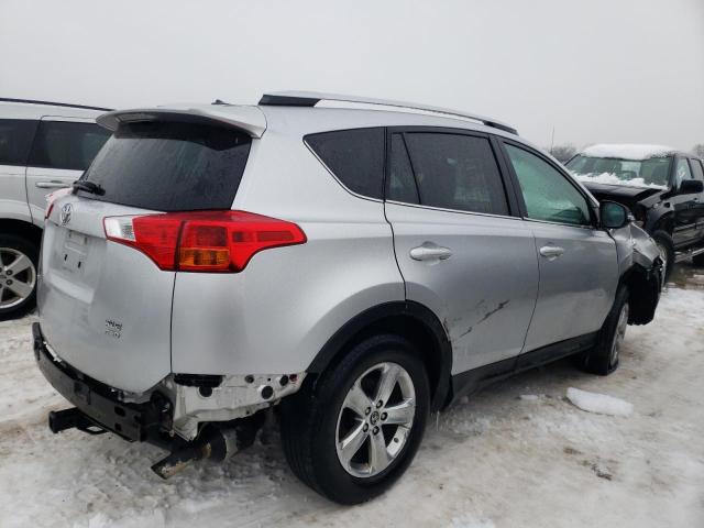 2T3RFREV2FW337899 - 2015 TOYOTA RAV4 XLE SILVER photo 3