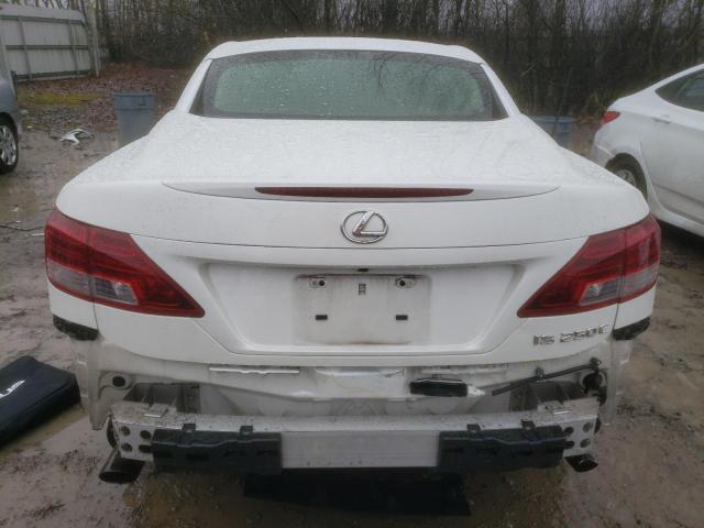 JTHFF2C24C2526673 - 2012 LEXUS IS 250 WHITE photo 6