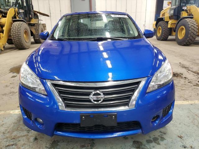 3N1AB7AP0EY270753 - 2014 NISSAN SENTRA S BLUE photo 5