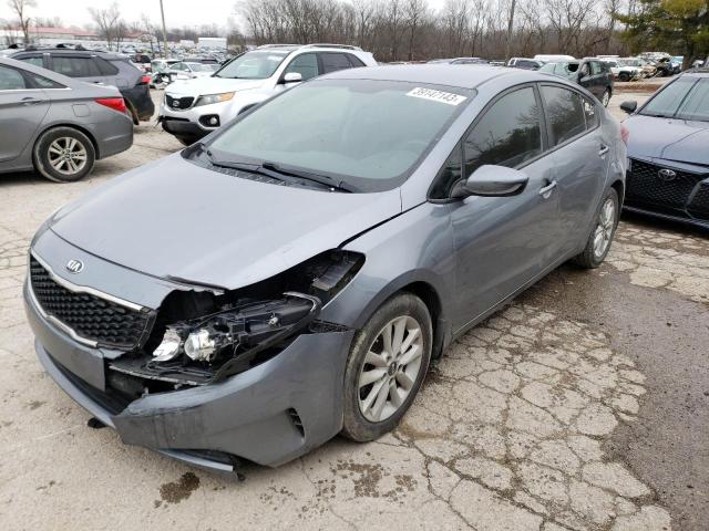 3KPFL4A76HE076264 - 2017 KIA FORTE LX GRAY photo 1