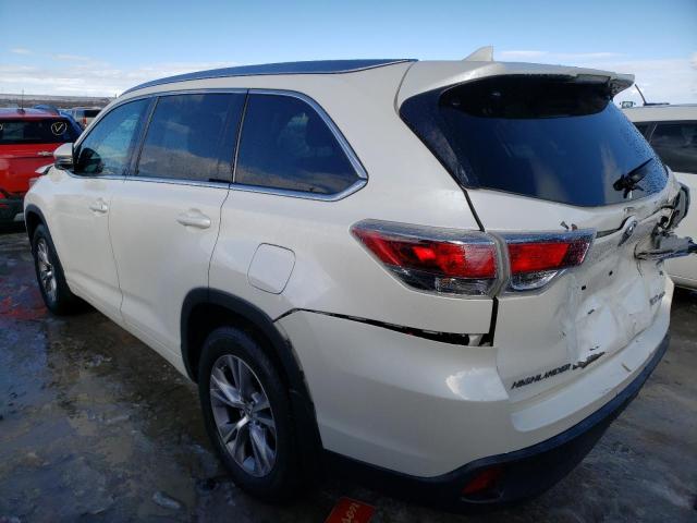 5TDJKRFH7FS157675 - 2015 TOYOTA HIGHLANDER XLE თეთრი ფოტო 2