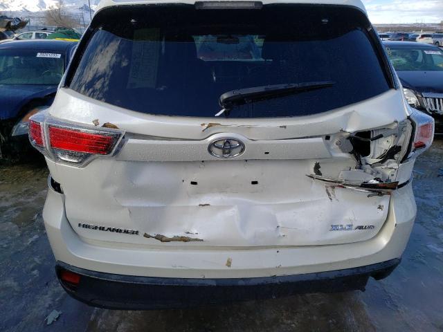 5TDJKRFH7FS157675 - 2015 TOYOTA HIGHLANDER XLE WHITE photo 6