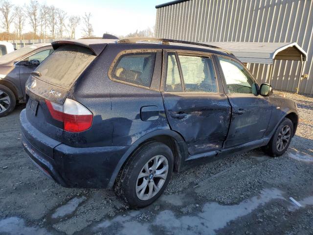 WBXPC9C45AWJ34691 - 2010 BMW X3 XDRIVE30I BLACK photo 3