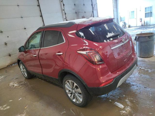 KL4CJASB0KB902499 - 2019 BUICK ENCORE PREFERRED Бордовый фото 2