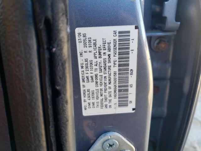 1HGCM664X7A001581 - 2007 HONDA ACCORD SE BLUE photo 12