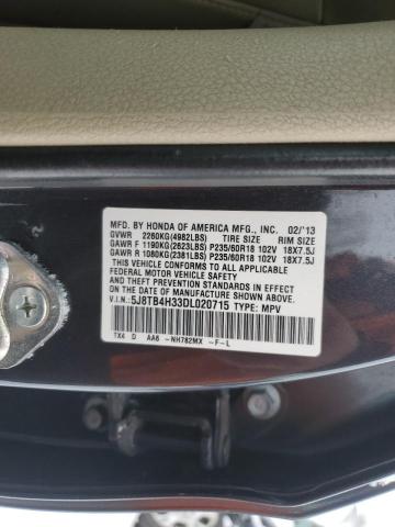 5J8TB4H33DL020715 - 2013 ACURA RDX GRAY photo 13