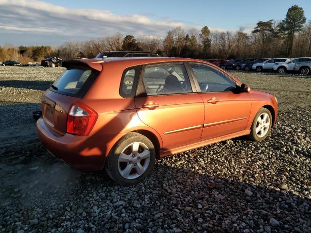 KNAFE241395024073 - 2009 KIA SPECTRA SX ORANGE photo 3