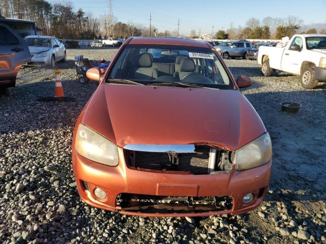 KNAFE241395024073 - 2009 KIA SPECTRA SX ORANGE photo 5