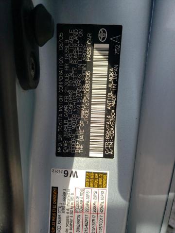 JTKDE167260083705 - 2006 TOYOTA SCION TC 银色 照片 12