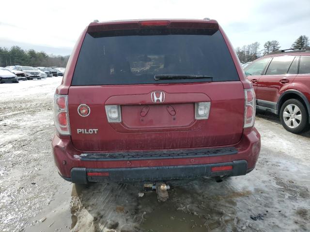 5FNYF28586B040124 - 2006 HONDA PILOT EX BURGUNDY photo 6