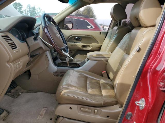 5FNYF28586B040124 - 2006 HONDA PILOT EX BURGUNDY photo 7