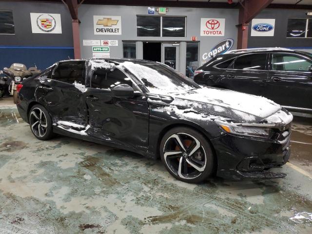 1HGCV3F25NA039906 - 2022 HONDA ACCORD HYBRID SPORT BLACK photo 4