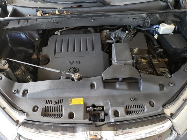 5TDKKRFH0FS100707 - 2015 TOYOTA HIGHLANDER XLE BLUE photo 7