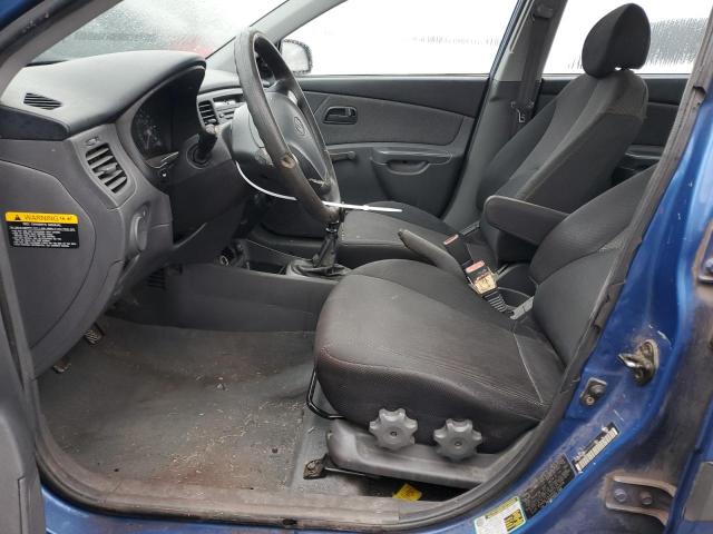 KNADE123866150408 - 2006 KIA RIO BLUE photo 7