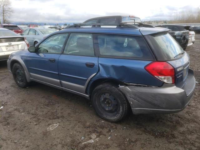 4S4BP60C187335011 - 2008 SUBARU OUTBACK BLUE photo 2