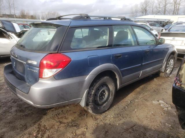 4S4BP60C187335011 - 2008 SUBARU OUTBACK BLUE photo 3