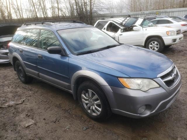 4S4BP60C187335011 - 2008 SUBARU OUTBACK BLUE photo 4