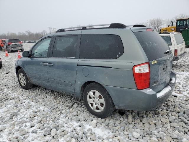 KNDMB233586247259 - 2008 KIA SEDONA EX BLUE photo 2