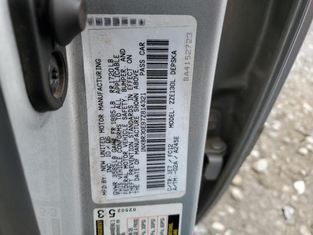 1NXBR30E97Z814321 - 2007 TOYOTA COROLLA CE SILVER photo 12