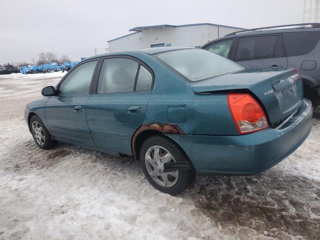 KMHDN46D66U284333 - 2006 HYUNDAI ELANTRA GLS TEAL photo 2