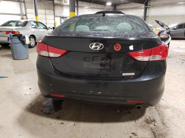 5NPDH4AE3DH404818 - 2013 HYUNDAI ELANTRA GLS BLACK photo 6