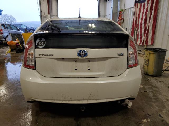 JTDKN3DU9E1738633 - 2014 TOYOTA PRIUS WHITE photo 6