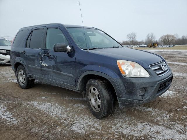 JHLRD78516C061100 - 2006 HONDA CR-V LX BLUE photo 4