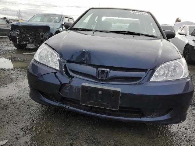 2HGES16544H567405 - 2004 HONDA CIVIC LX BLUE photo 5