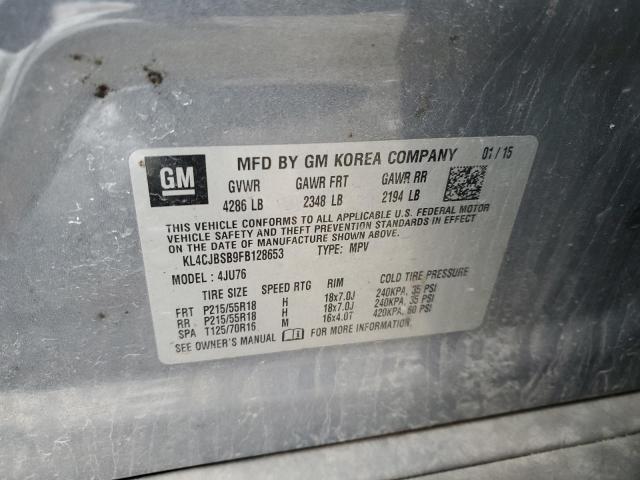 KL4CJBSB9FB128653 - 2015 BUICK ENCORE CONVENIENCE 蓝色 照片 12