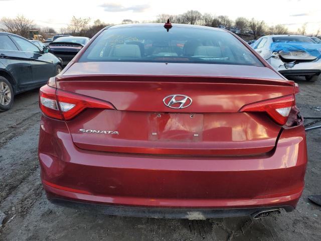 5NPE24AFXGH376552 - 2016 HYUNDAI SONATA SE RED photo 6