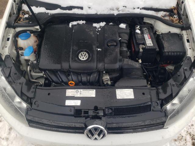 WVWDA7AJ9CW302452 - 2012 VOLKSWAGEN GOLF WHITE photo 11