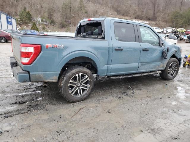 1FTFW1E55PKD25468 - 2023 FORD F150 SUPERCREW BLUE photo 3