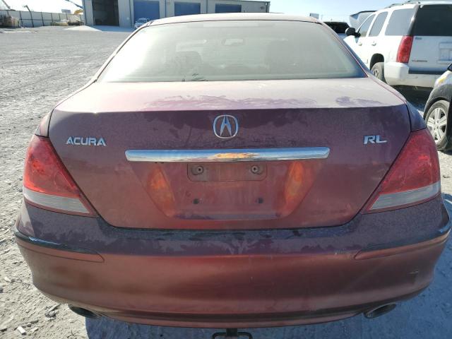 JH4KB16657C001155 - 2007 ACURA RL MAROON photo 6