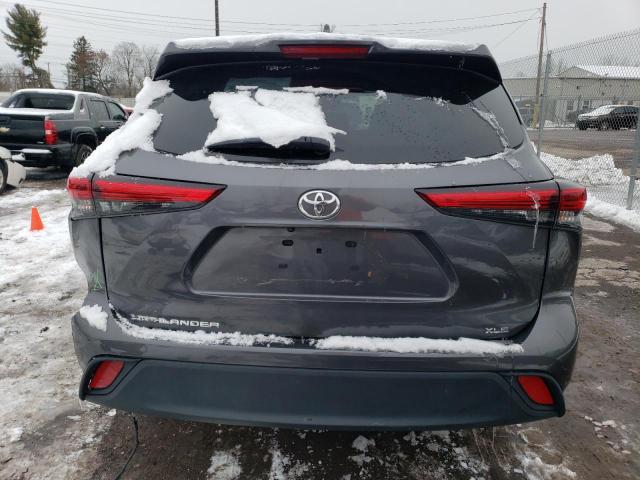 5TDHZRAH6NS559140 - 2022 TOYOTA HIGHLANDER XLE CHARCOAL photo 6