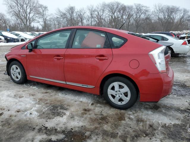 JTDKN3DU9A0197406 - 2010 TOYOTA PRIUS RED photo 2