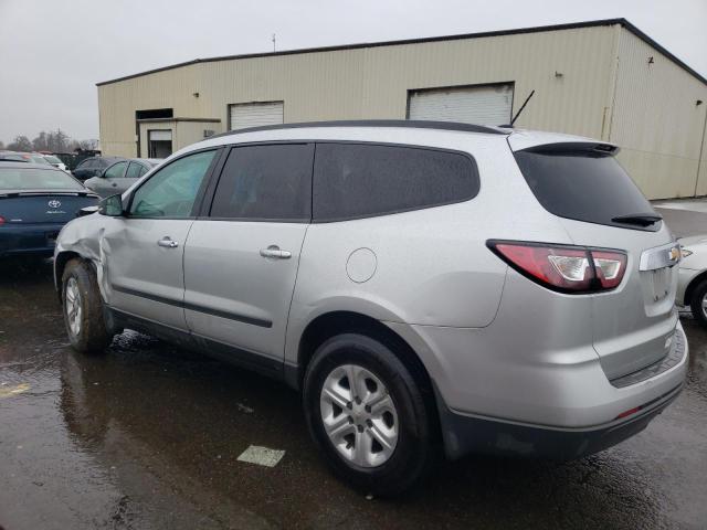 1GNKRFED7DJ241865 - 2013 CHEVROLET TRAVERSE LS SILVER photo 2