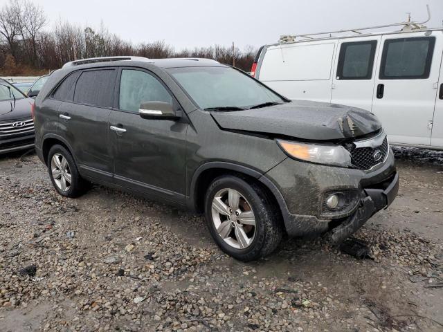 5XYKU4A65DG330983 - 2013 KIA SORENTO EX GREEN photo 4