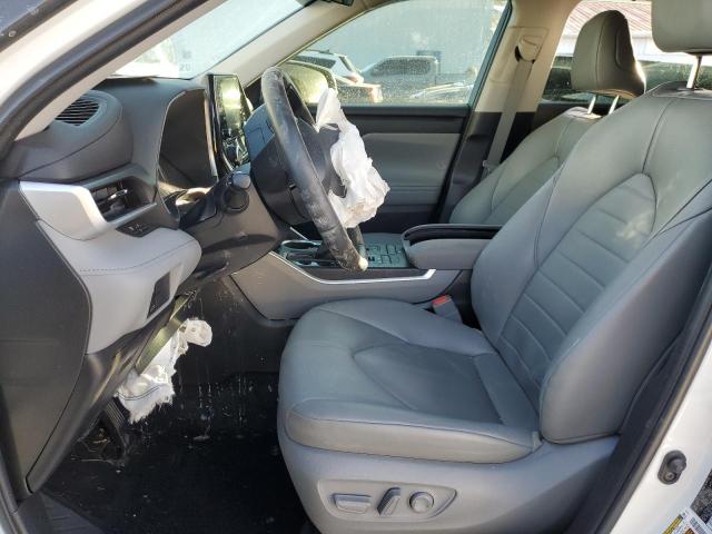 5TDGZRBH2NS576639 - 2022 TOYOTA HIGHLANDER XLE WHITE photo 7