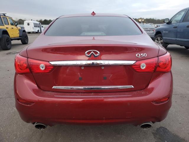 JN1BV7AP8EM680473 - 2014 INFINITI Q50 BASE RED photo 6