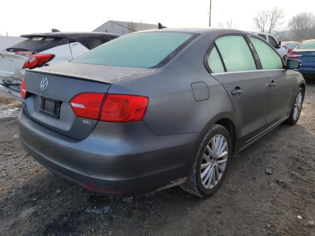 3VWL07AJ2EM219461 - 2014 VOLKSWAGEN JETTA SEL GRAY photo 3